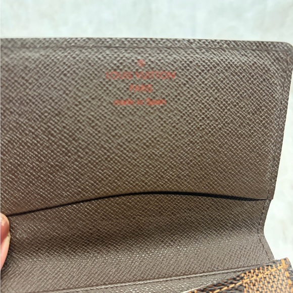 Louis Vuitton Damier Ebene Card Holder/Wallet, Genuine, Excellent Condition - Picture 7 of 10
